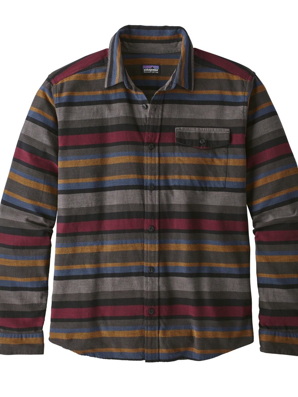 Patagonia Lightweight Striped Fjord Flannel Shirt Mens